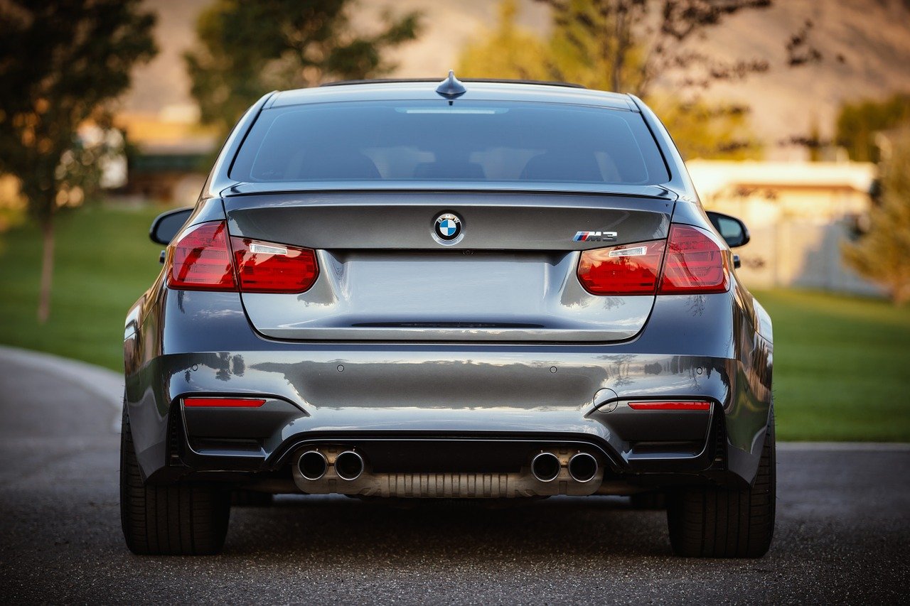 bmw, car, rear